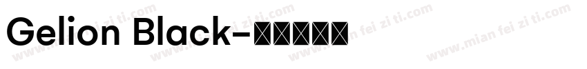 Gelion Black字体转换
